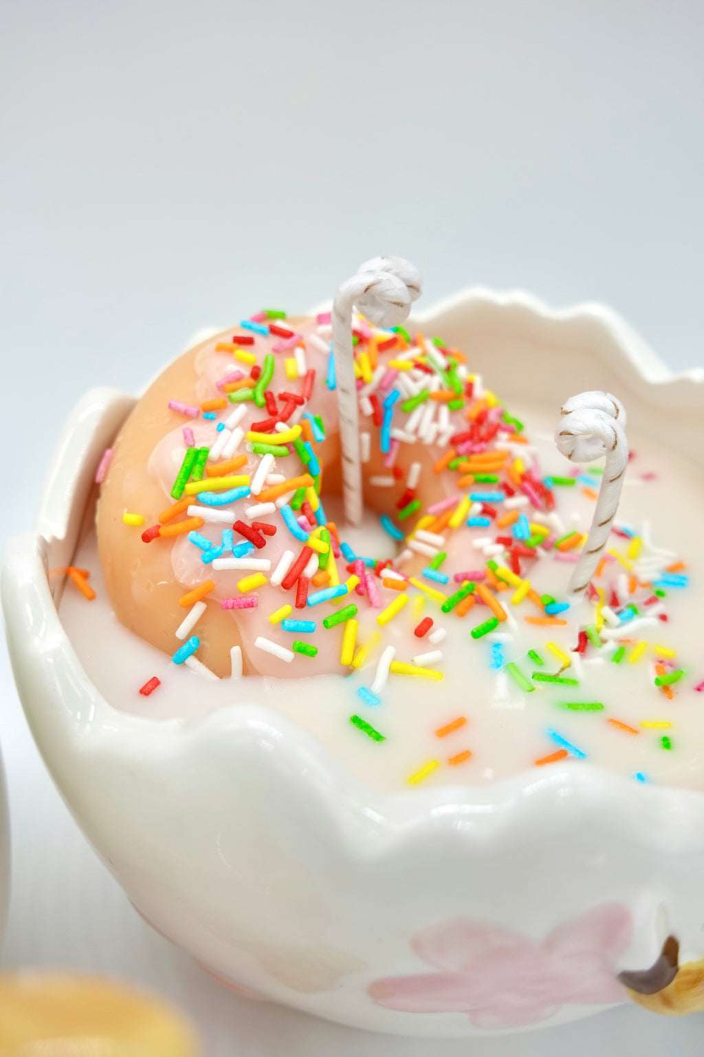Vela XL Leche con donuts