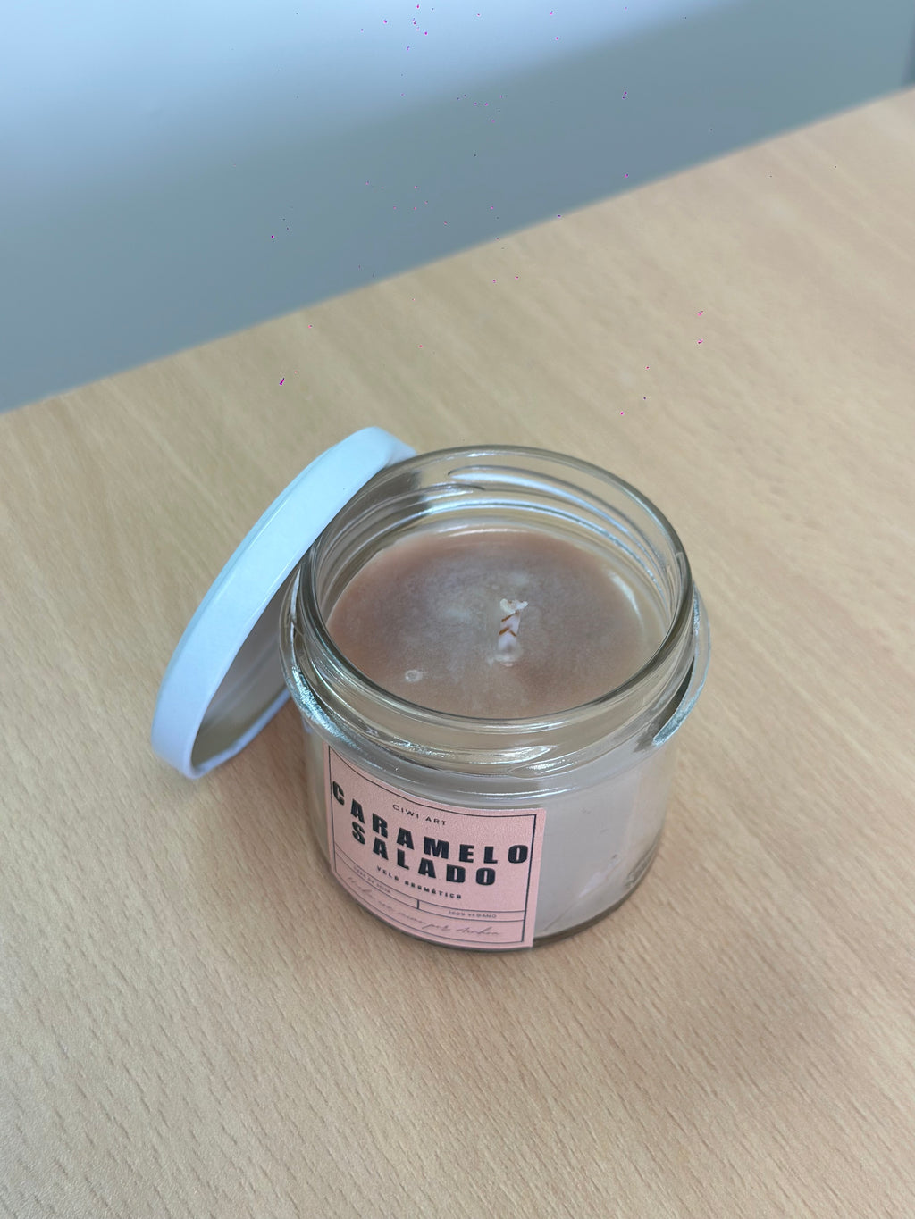 Mini velita de caramelo salado